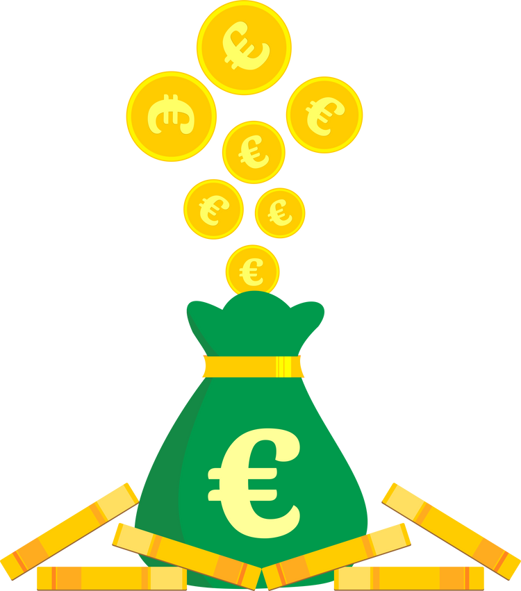 Money Bag and Coins Icon